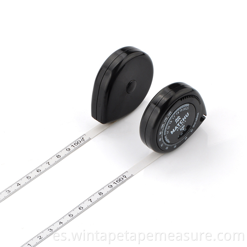Nuevo plástico negro BMI cinta métrica salud bmi rueda calculadora perder peso calculadora de grasa